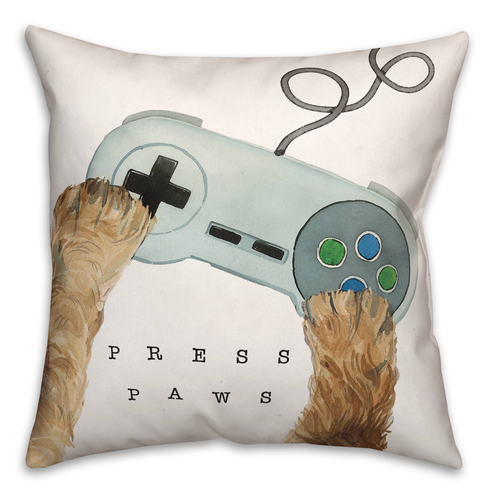 Press Pause 18" x 18" Throw Pillow